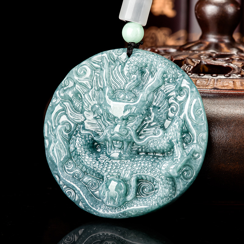 Jewelry & Watches Review - Burmese Jadeite Dragon Pendant Necklace Gifts