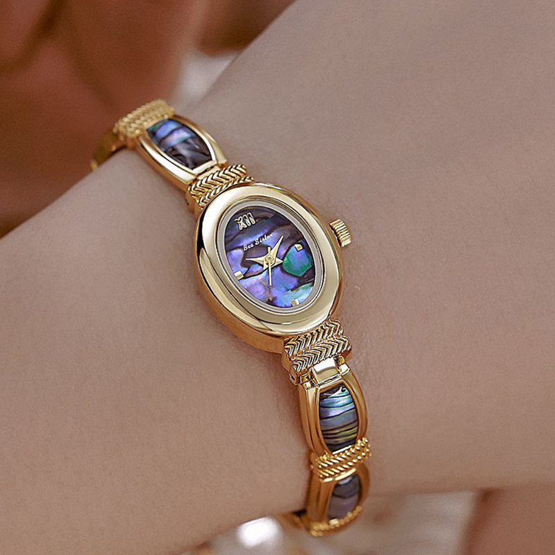Jewelry Watches Gold - Oval Dial Women Bracelet Watches Top