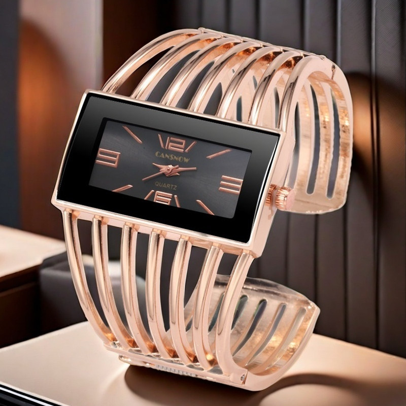 Jewelry Watches Gold - Female Bracelet Watch Luxury Rectangle Dial