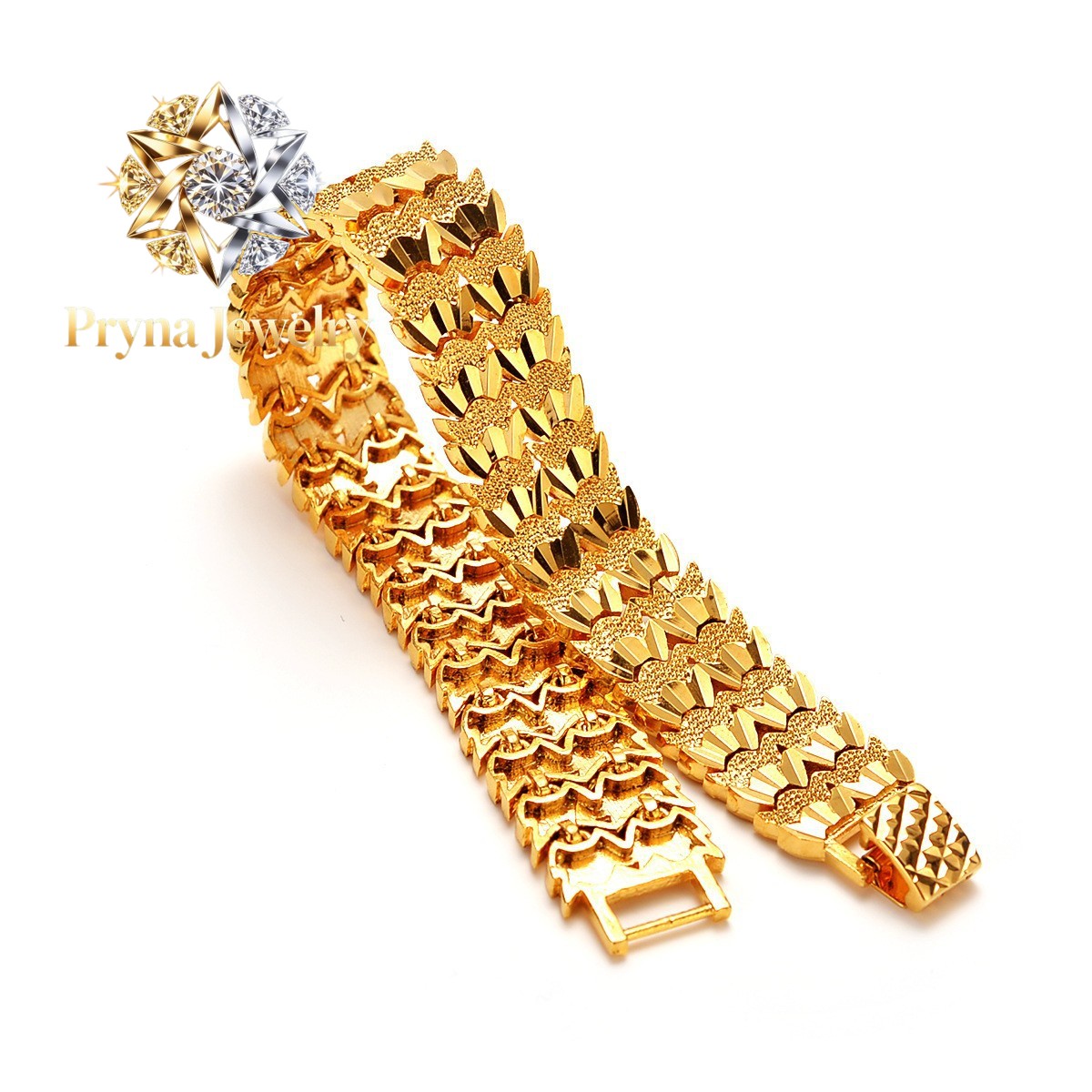 Jewelry Watches Brands - Pryna Jewelry 24K Gold Men's Tank