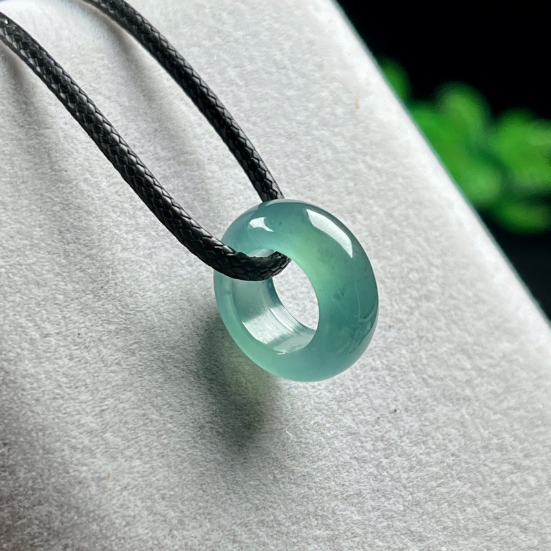 Jewelry & Watches Review - Natural Emerald Blue Water Lucky Bead