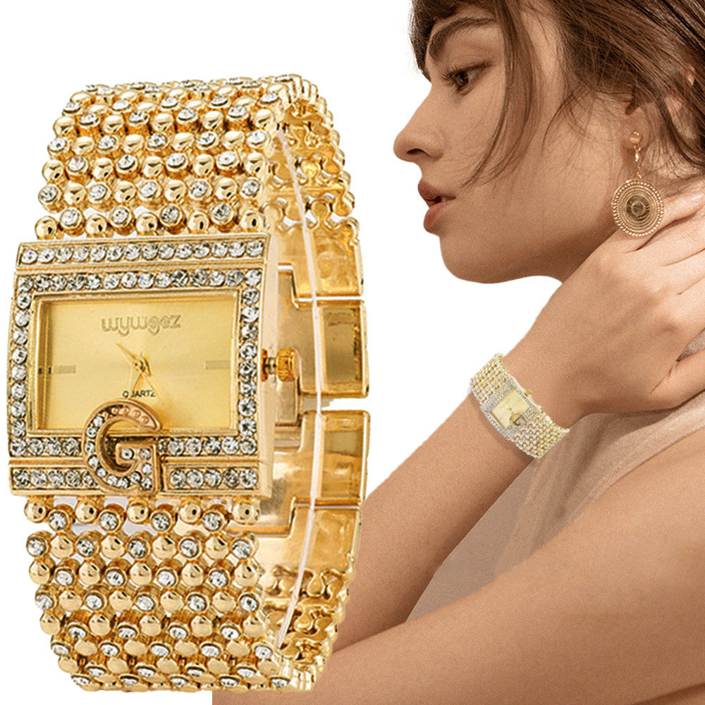 Jewelry Watches Gold - Simple Square Gold Watches Women Fashion