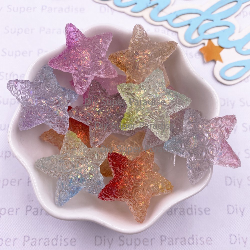 Paradise Jewelry & Watches Llc Miami - 10PCS Resin Clear Candy Color Colorful