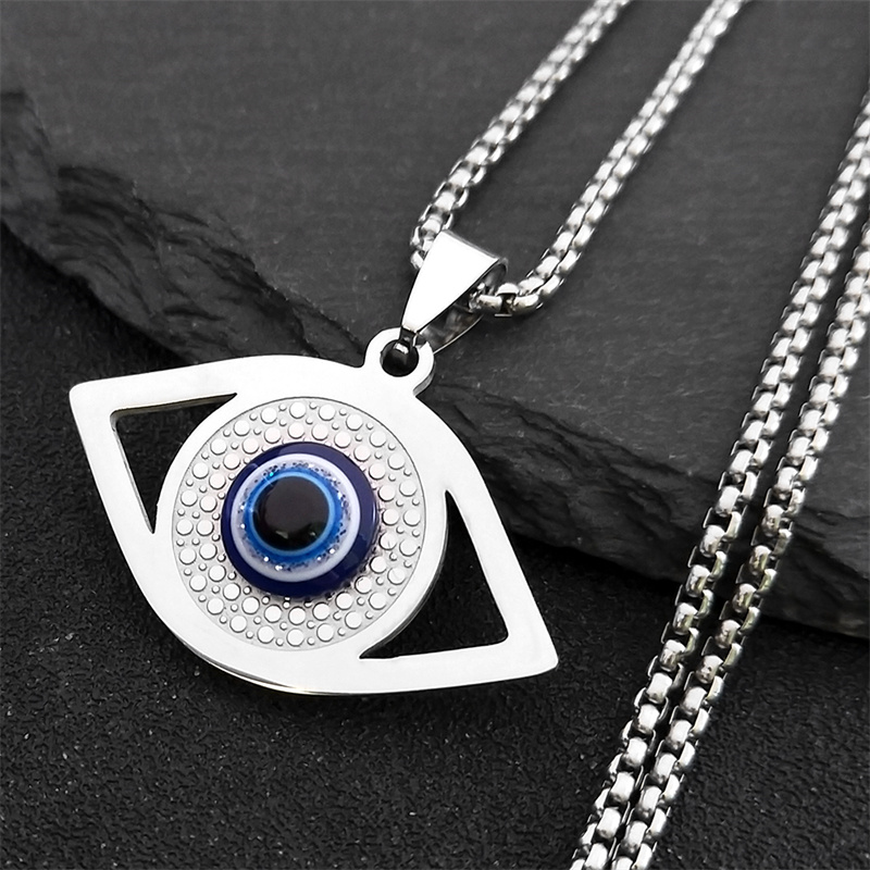 Jewelry & Watches Review - Islam Hamsa Evil Blue Eye Necklace