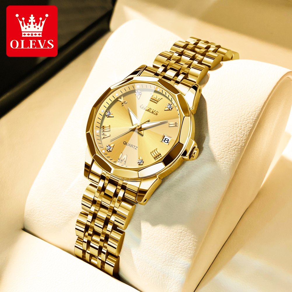 Jewelry Watches Gold - OLEVS Fashion Golden Watch for Women