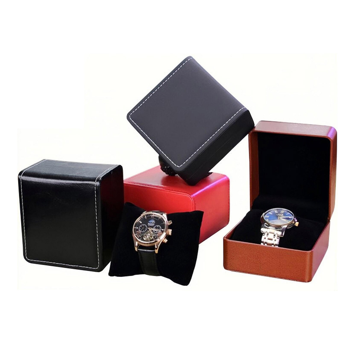 Best Jewelry Watches Women - Fashion Leather Watch Box Case Holder
