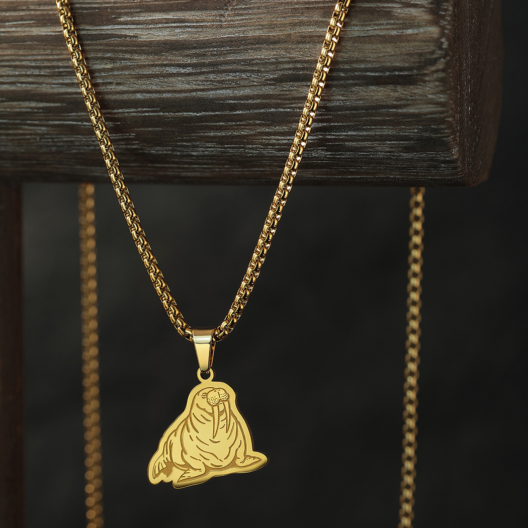 Pacific Jewelry & Watches Los Angeles - Kinitial Chubby Pacific Walrus Necklace For