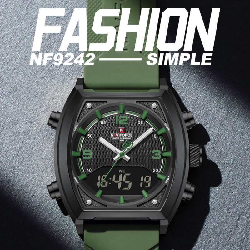 NAVIFORCE Men Dual Display Wat - Watch Display Box 评论和价格