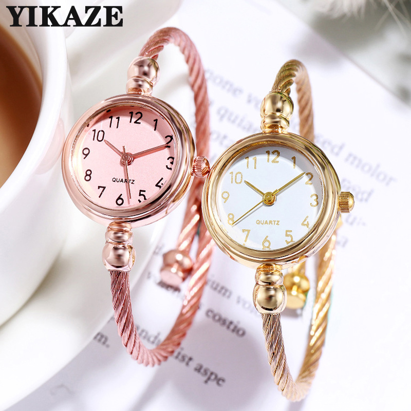 YIKAZE Women Watches Small Gol - Jewelry Watches Gold 评论和价格