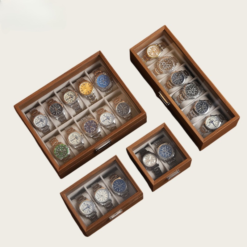 Wood Grain Watch Box 2/3/6/10  - Watch Display Box 评论和价格