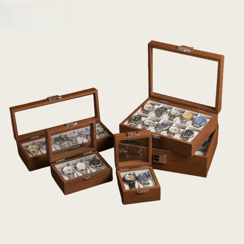 Wood Grain Watch Box 2/3/6/10  - Watch Display Box 评论和价格