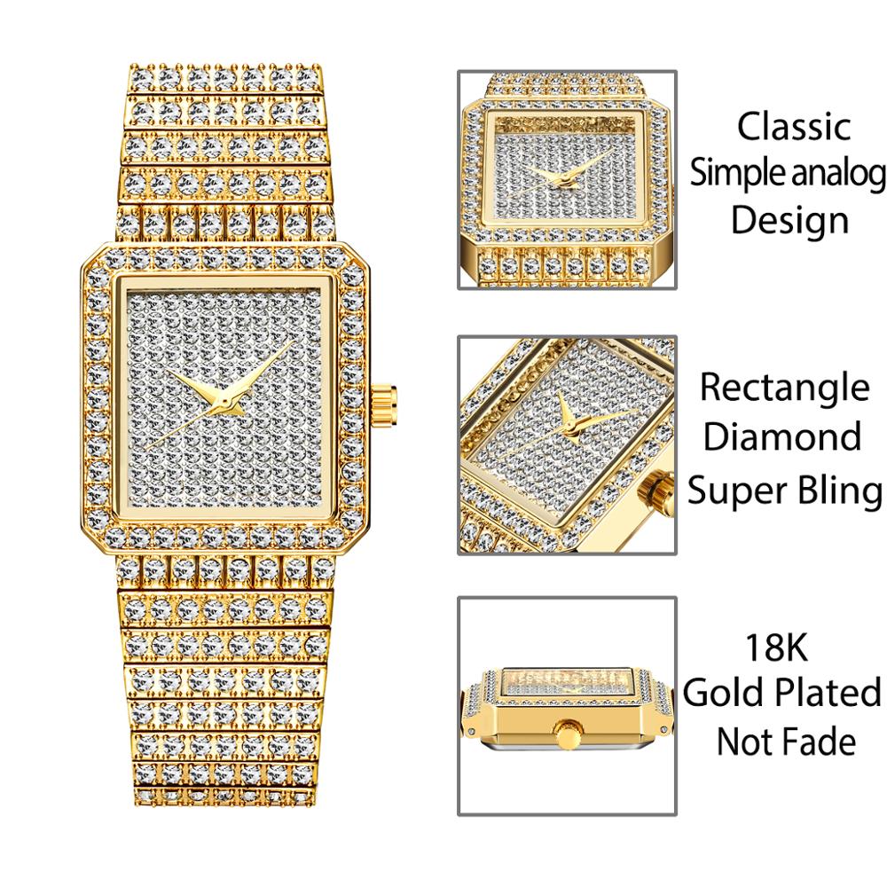 MISSFOX Diamond Watch For Wome - Jewelry Watches Gold 评论和价格