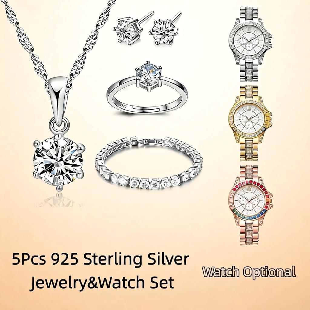 Exquisite 925 Sterling Silver  - Best Jewelry Watches Women 评论和价格