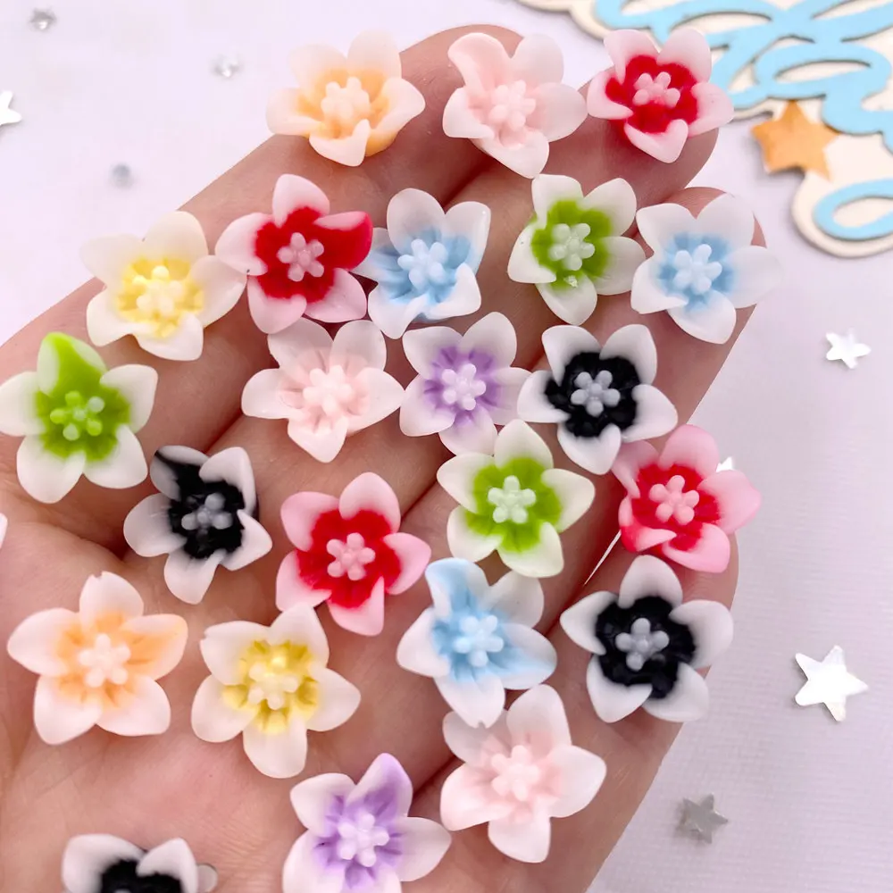 50pcs Resin 13mm Colorful 3D M - Paradise Jewelry & Watches Llc Miami 评论和价格