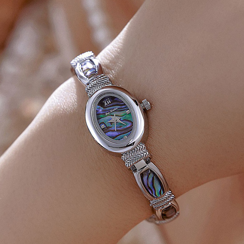 Oval Dial Women Bracelet Watch - Jewelry Watches Gold 评论和价格