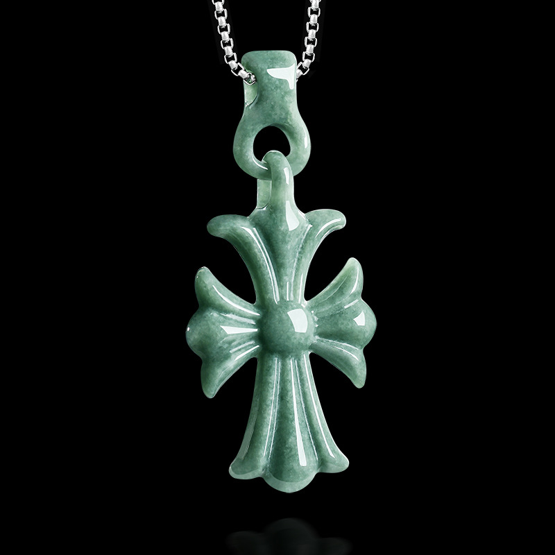 Natural Burmese Jadeite Cross  - Jewelry & Watches Review 评论和价格
