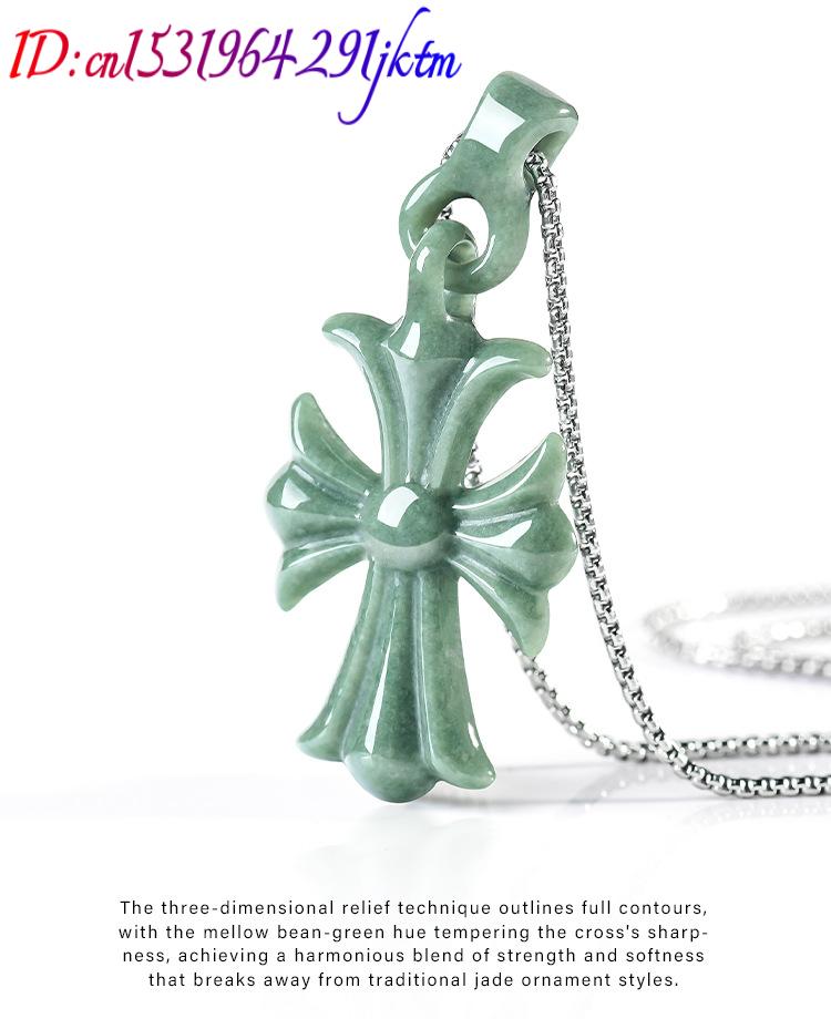 Natural Burmese Jadeite Cross  - Jewelry & Watches Review 评论和价格