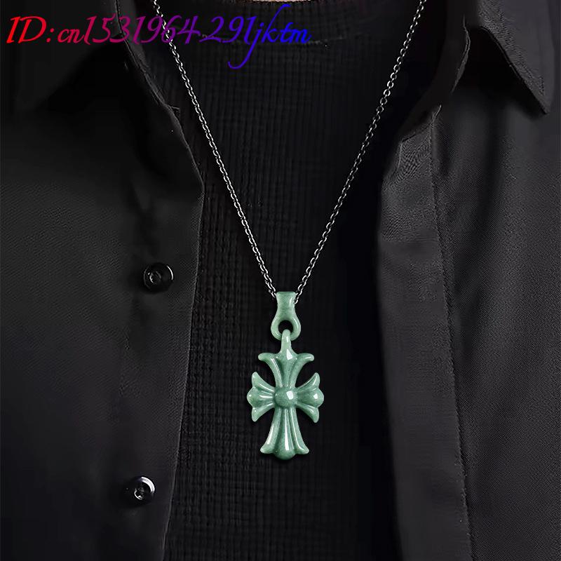 Natural Burmese Jadeite Cross  - Jewelry & Watches Review 评论和价格