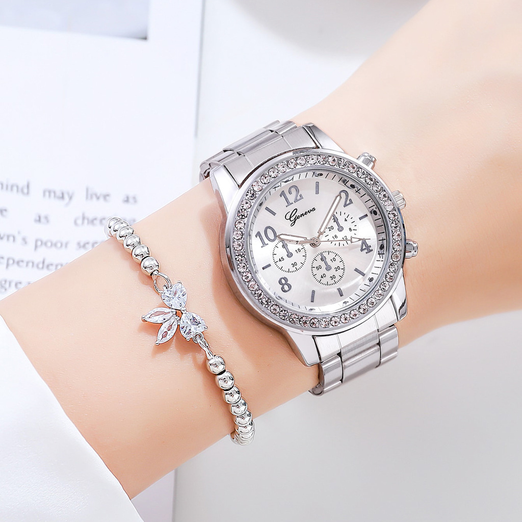 Gold Women Watch Geneva Classi - Jewelry Watches Gold 评论和价格