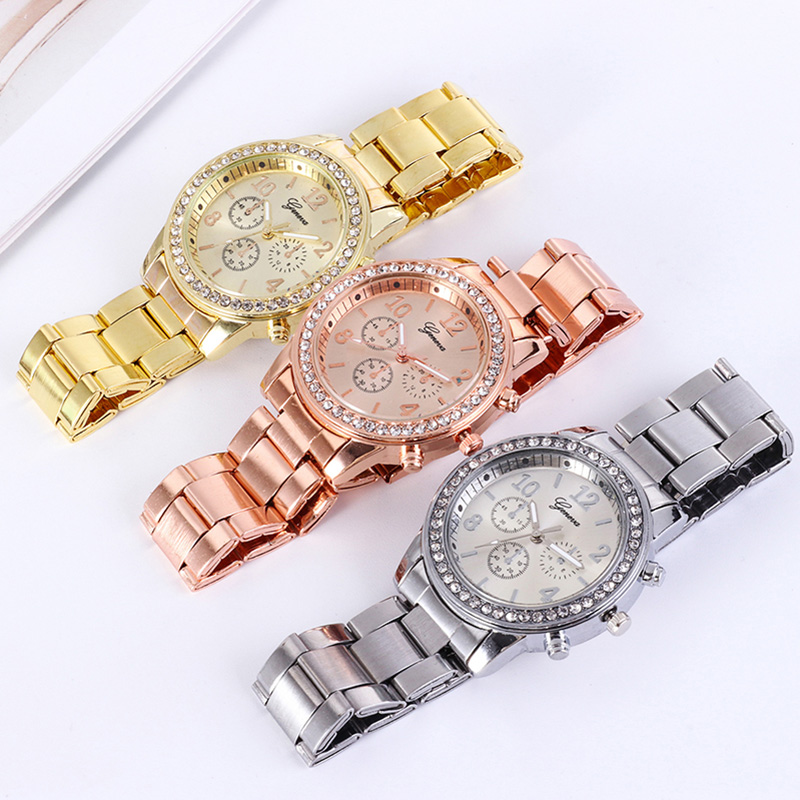 Gold Women Watch Geneva Classi - Jewelry Watches Gold 评论和价格