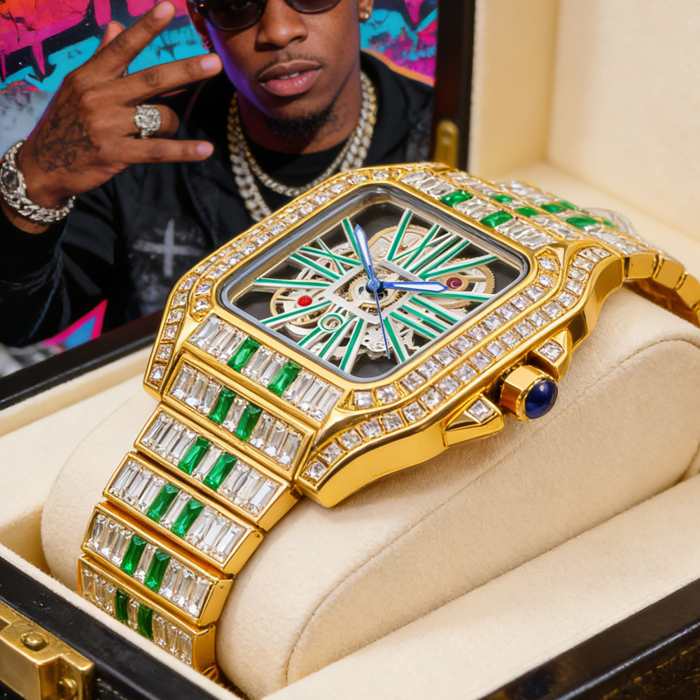Hollow Luxury Bling Quartz Wri - Jewelry Watches Brands 评论和价格