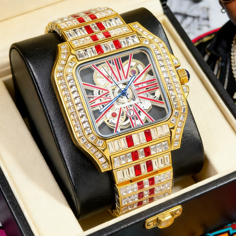 Hollow Luxury Bling Quartz Wri - Jewelry Watches Brands 评论和价格
