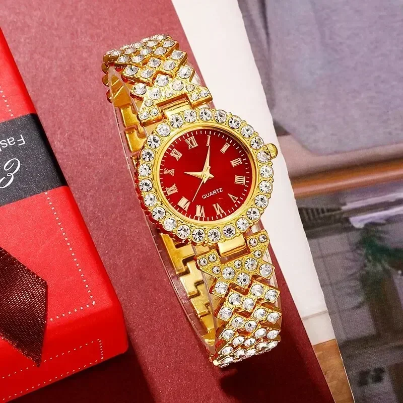Golden Luxury Watch Women Ring - Jewelry Watches Gold 评论和价格