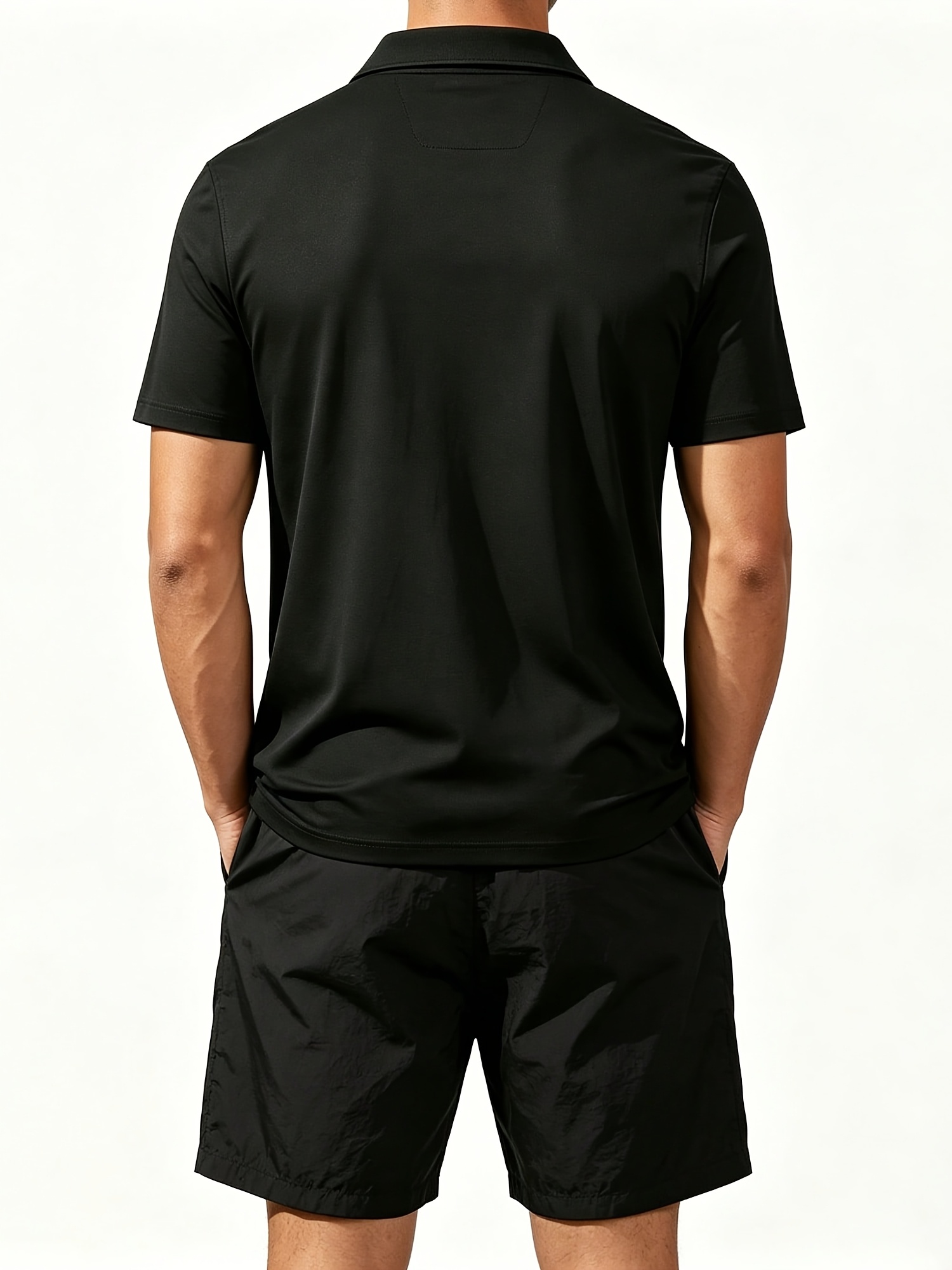 Men's Polo Shirt and Beach Sho - Watches & Jewelry Tsukiu 评论和价格