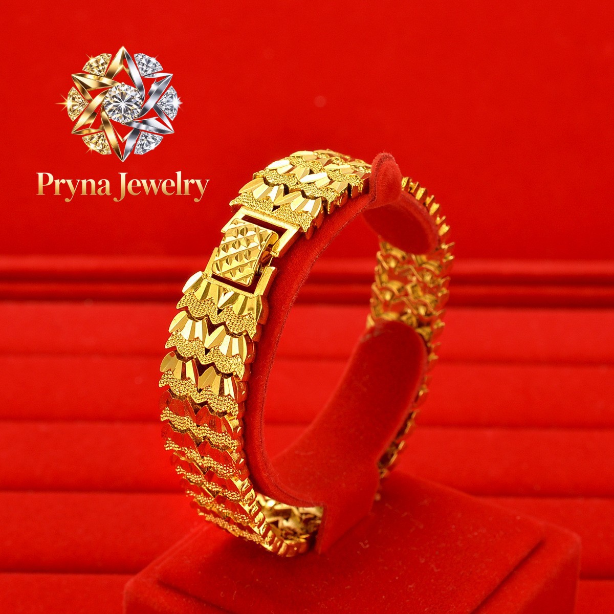Pryna Jewelry  24K Gold Men's  - Jewelry Watches Brands 评论和价格