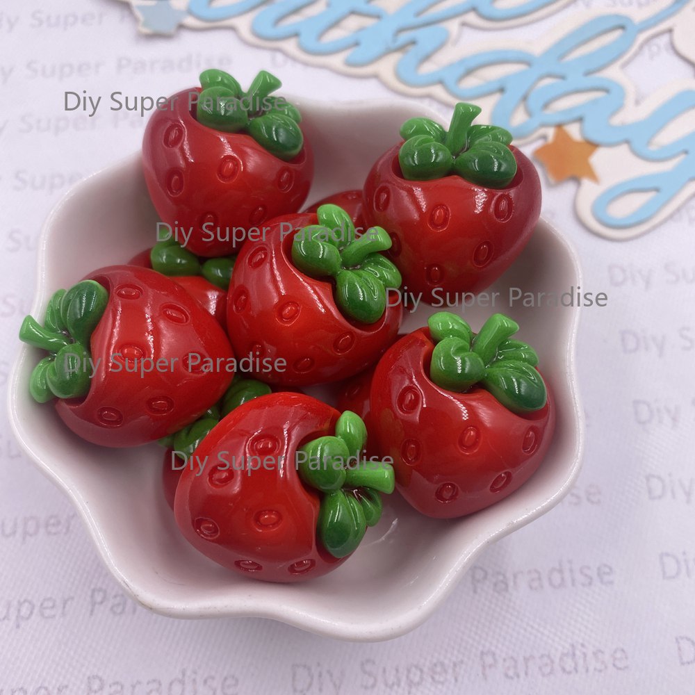 8PCS Resin Kawaii Colorful Red - Paradise Jewelry & Watches Llc Miami 评论和价格