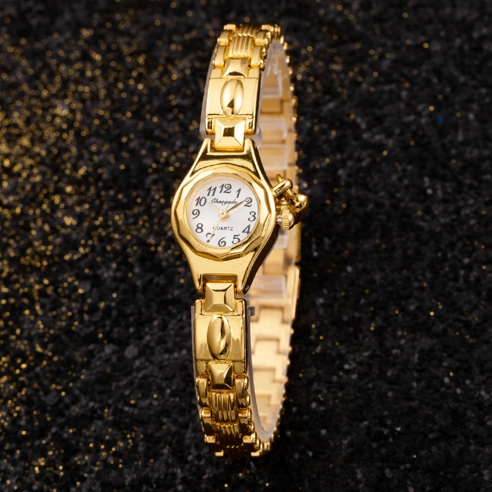 Women's Wristwatch Gold Bracel - Jewelry Watches Gold 评论和价格