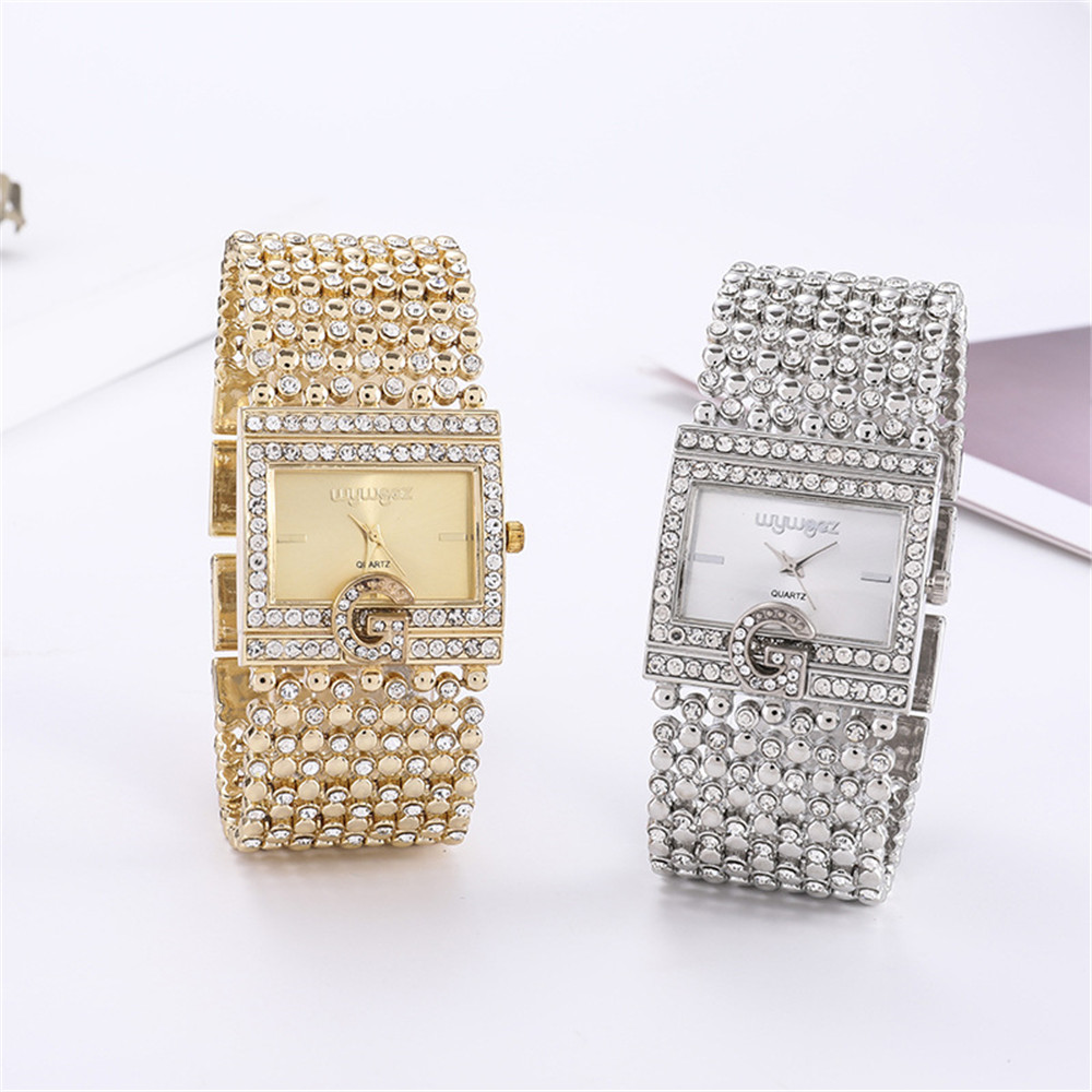 Simple Square Gold Watches Wom - Jewelry Watches Gold 评论和价格