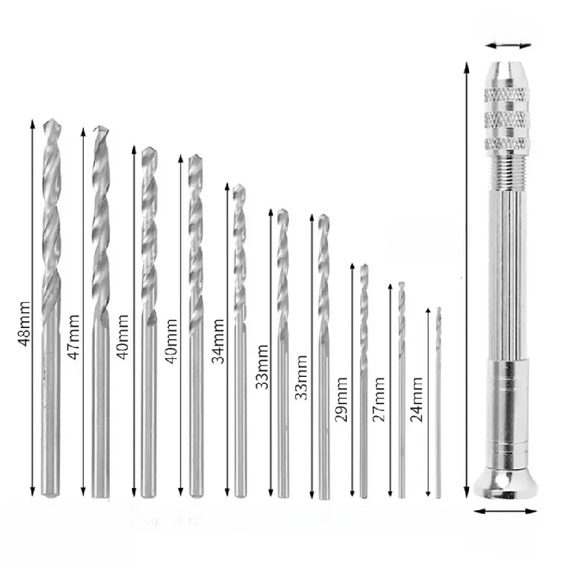 0.8-3.0mm Mini Hand Drill Wood - Watches & Jewelry Tsukiu 评论和价格