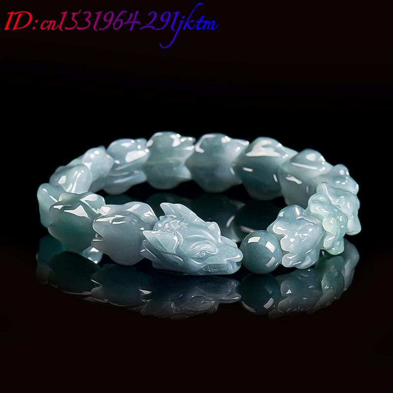 Blue Burmese Jadeite Dragon Br - Jewelry & Watches Review 评论和价格