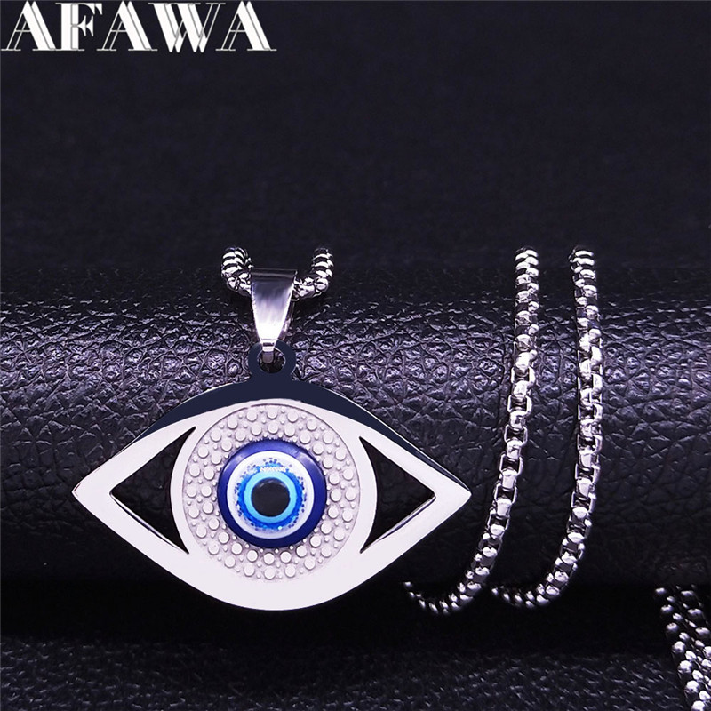 Islam Hamsa Evil Blue Eye Neck - Jewelry & Watches Review 评论和价格