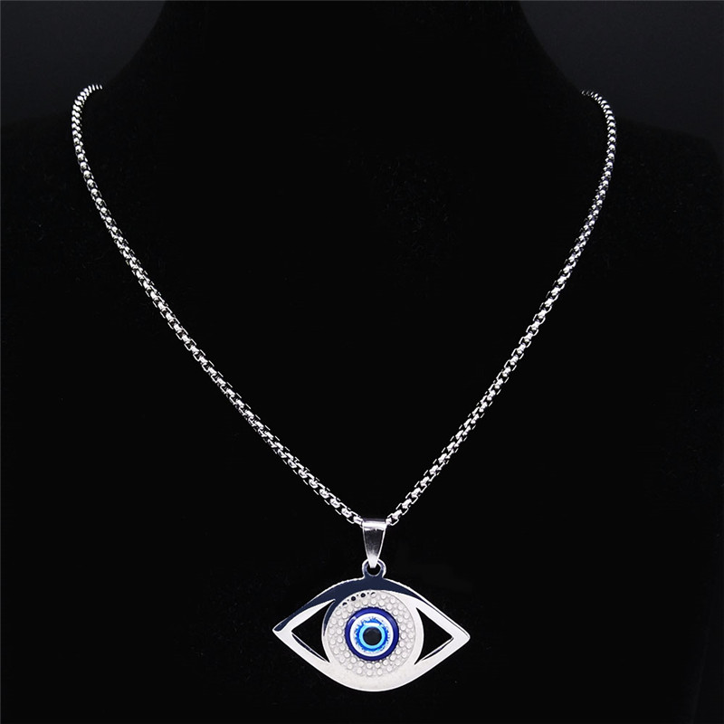 Islam Hamsa Evil Blue Eye Neck - Jewelry & Watches Review 评论和价格