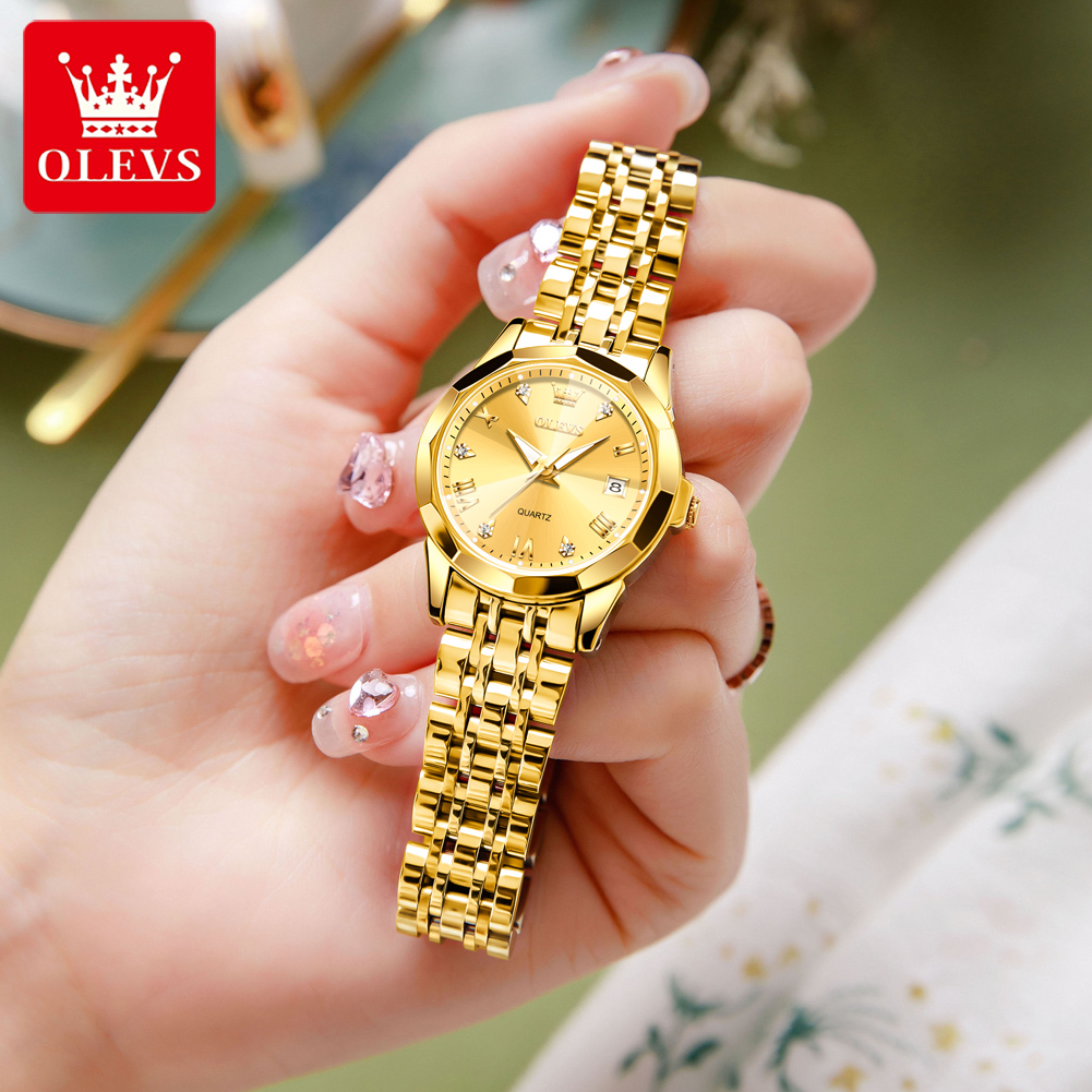 OLEVS Fashion Golden Watch for - Jewelry Watches Gold 评论和价格