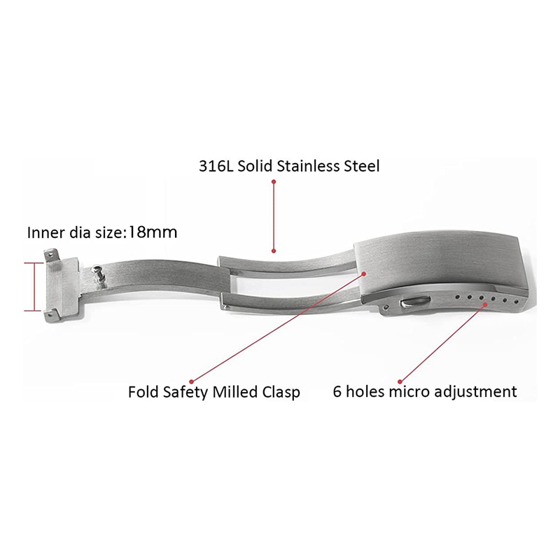 Watch Buckle Fold Safety Clasp - Watches & Jewelry Tsukiu 评论和价格
