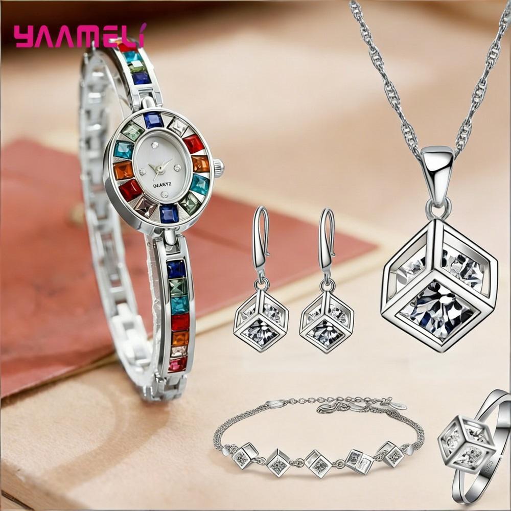 Luxuriou 925 Sterling Silver G - Best Jewelry Watches Women 评论和价格