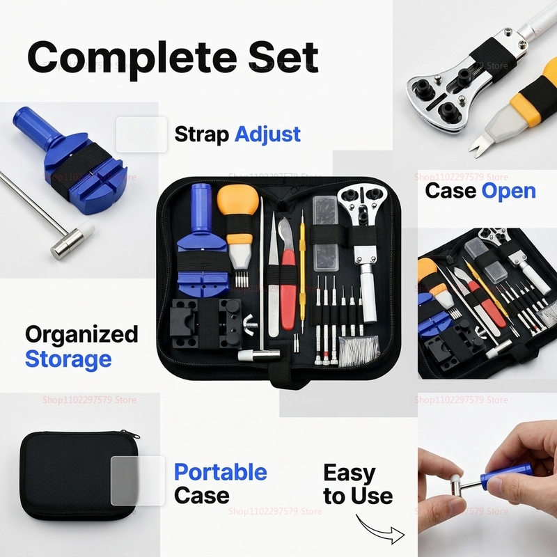 147pcs Watch Repair Tools Kit  - Jewelry Watches Brands 评论和价格